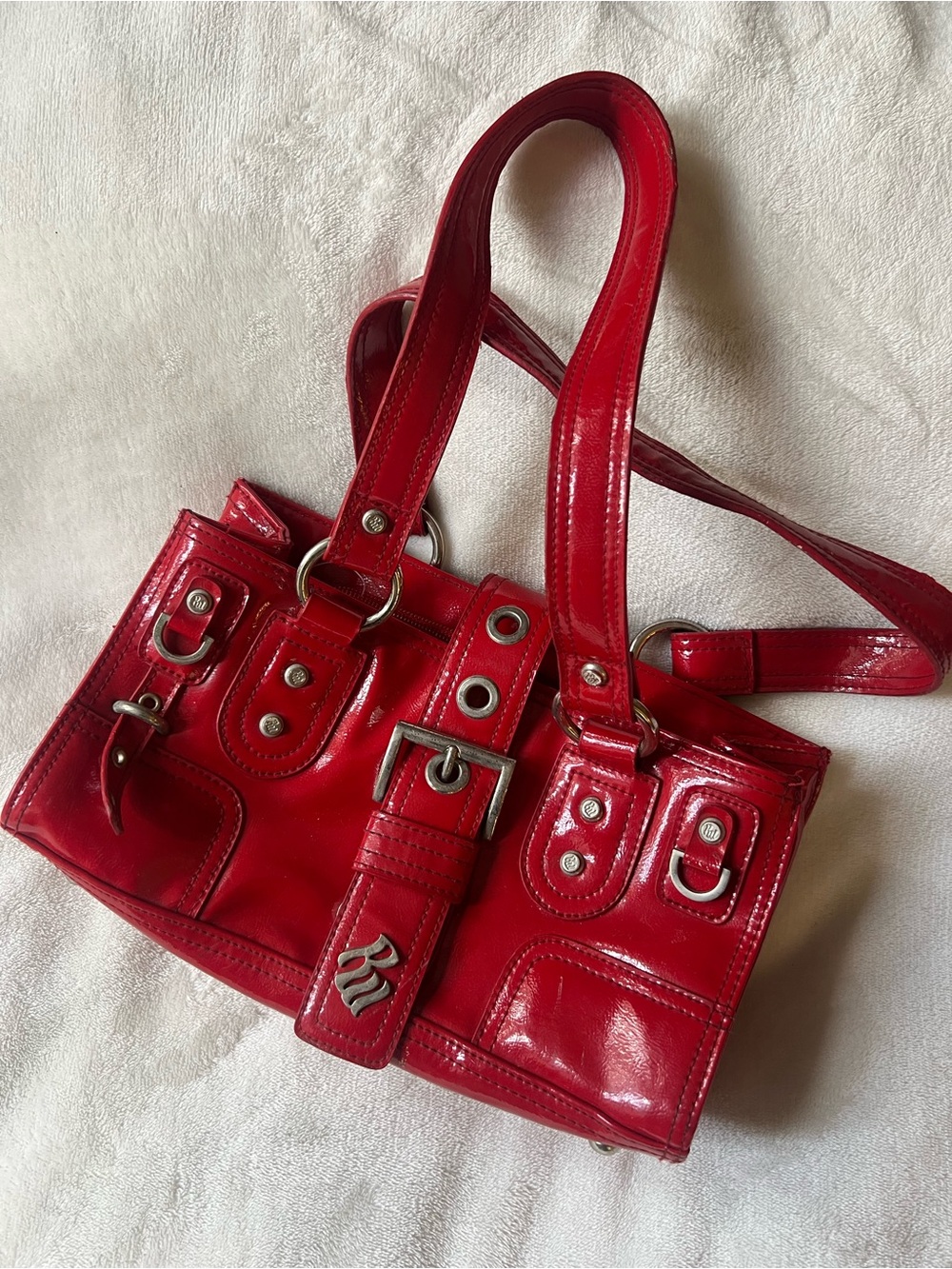 Y2K 90s Rate Patent Leather Rocawear Mini Bag